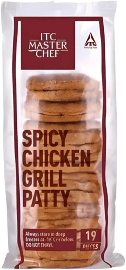 ITC Master Chef Spicy Chicken Grill Patty - 1 kg - (19 pcs)